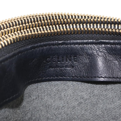 Celine Trio Leather, Black, Leather, Crossbody Bag