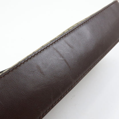 Bvlgari Logomania Canvas with Leather, Khaki, Canvas, Shoulder Bag