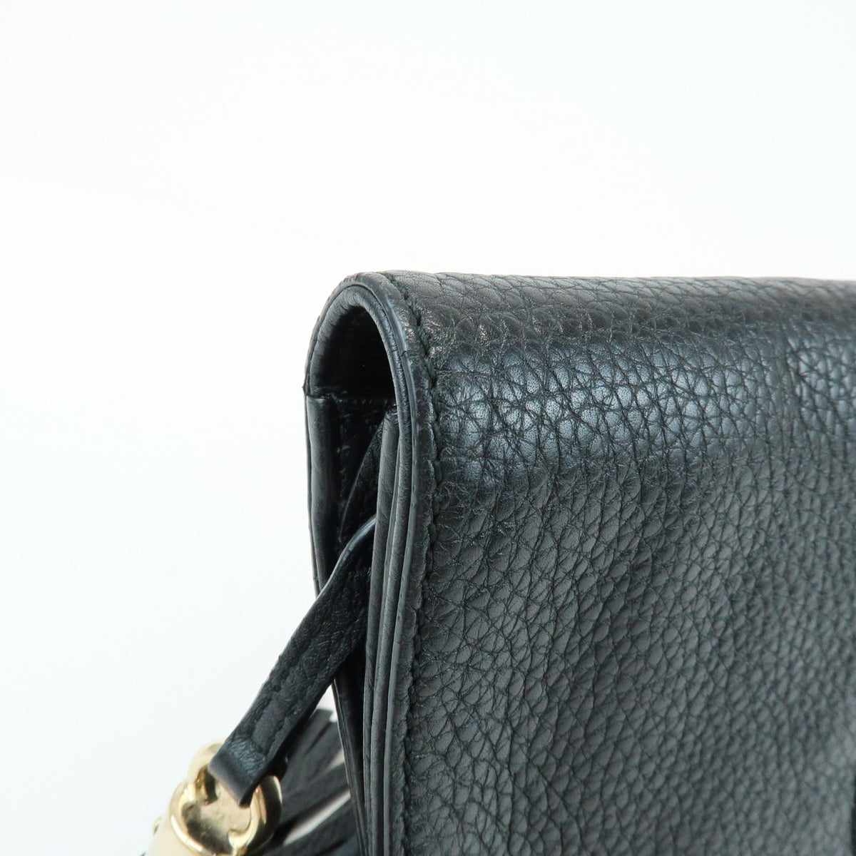 Gucci Soho Clutch Leather, Black, Leather, Clutch