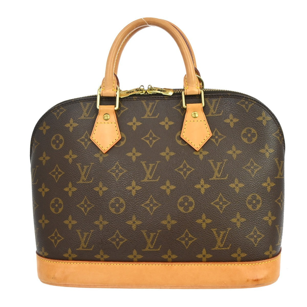 Louis Vuitton Alma Monogram, Brown, Canvas, Handbag