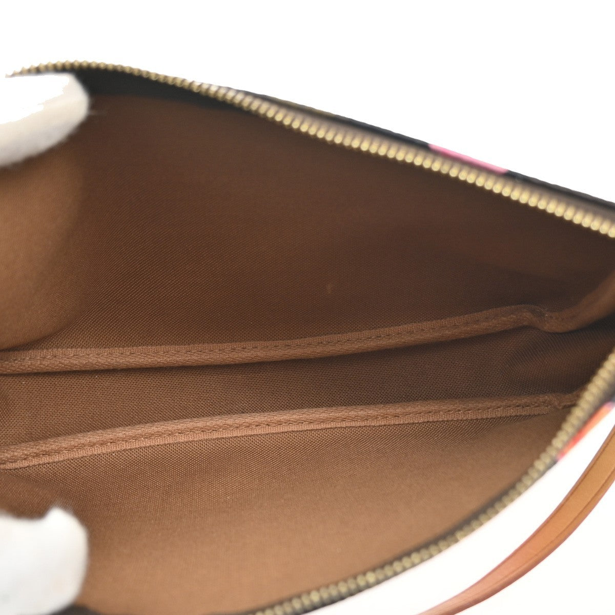 Louis Vuitton Pochette Accessoires Limited Edition Monogram Roses, Brown, Canvas, Clutch