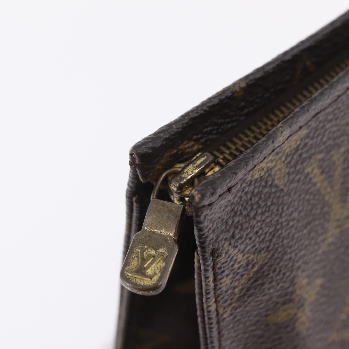 Louis Vuitton Toiletry Pouch Monogram Canvas, Brown, Canvas, Clutch