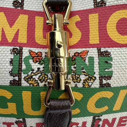 Gucci Vintage Jackie O Web Hobo GG Canvas and leather, Multicolour, Canvas, Shoulder Bag