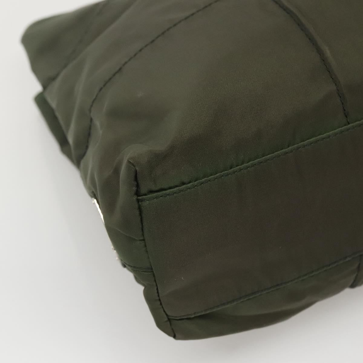 Prada Vintage Tessuto, Khaki, Nylon, Shoulder Bag