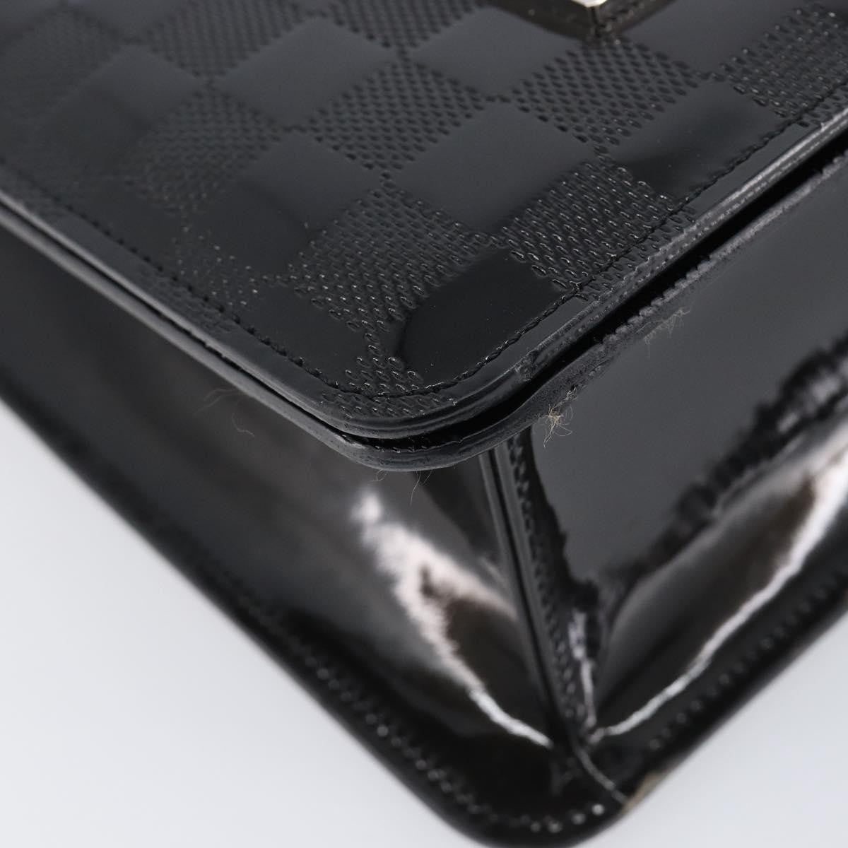 Louis Vuitton Cabaret Club Damier Vernis, Black, Patent Leather, Handbag