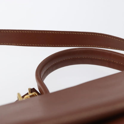 Gucci Vintage Leather, Brown, Leather, Handbag