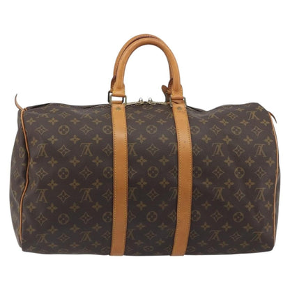 Louis Vuitton Keepall Monogram, Brown, Canvas, Travel Bag