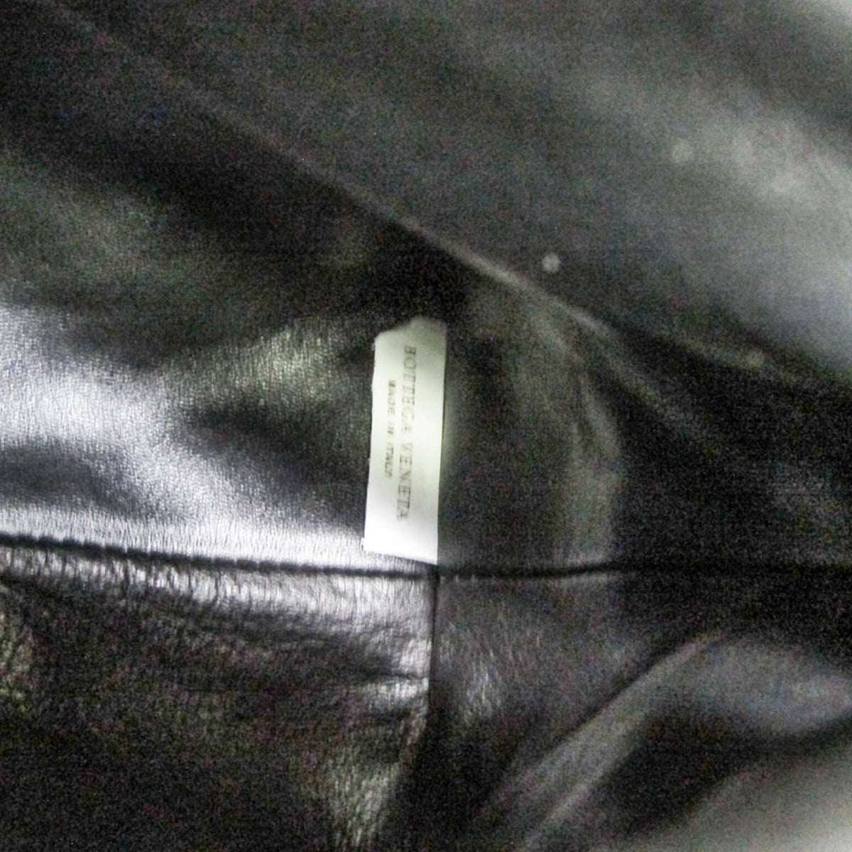 Bottega Veneta BV Trine Fold Clutch Leather, Black, Leather, Clutch