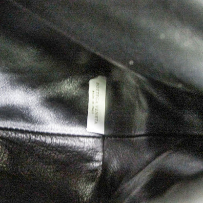 Bottega Veneta BV Trine Fold Clutch Leather, Black, Leather, Clutch