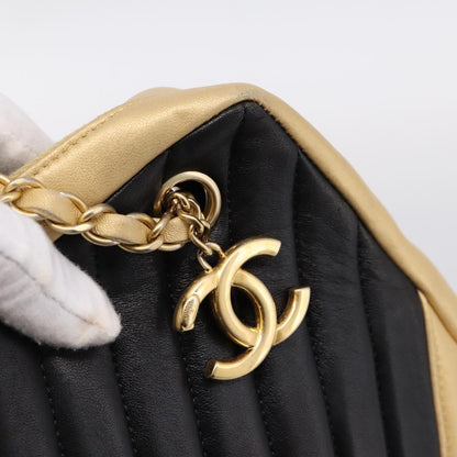 Chanel Camera Chevron Lambskin, Beige, Leather, Shoulder Bag