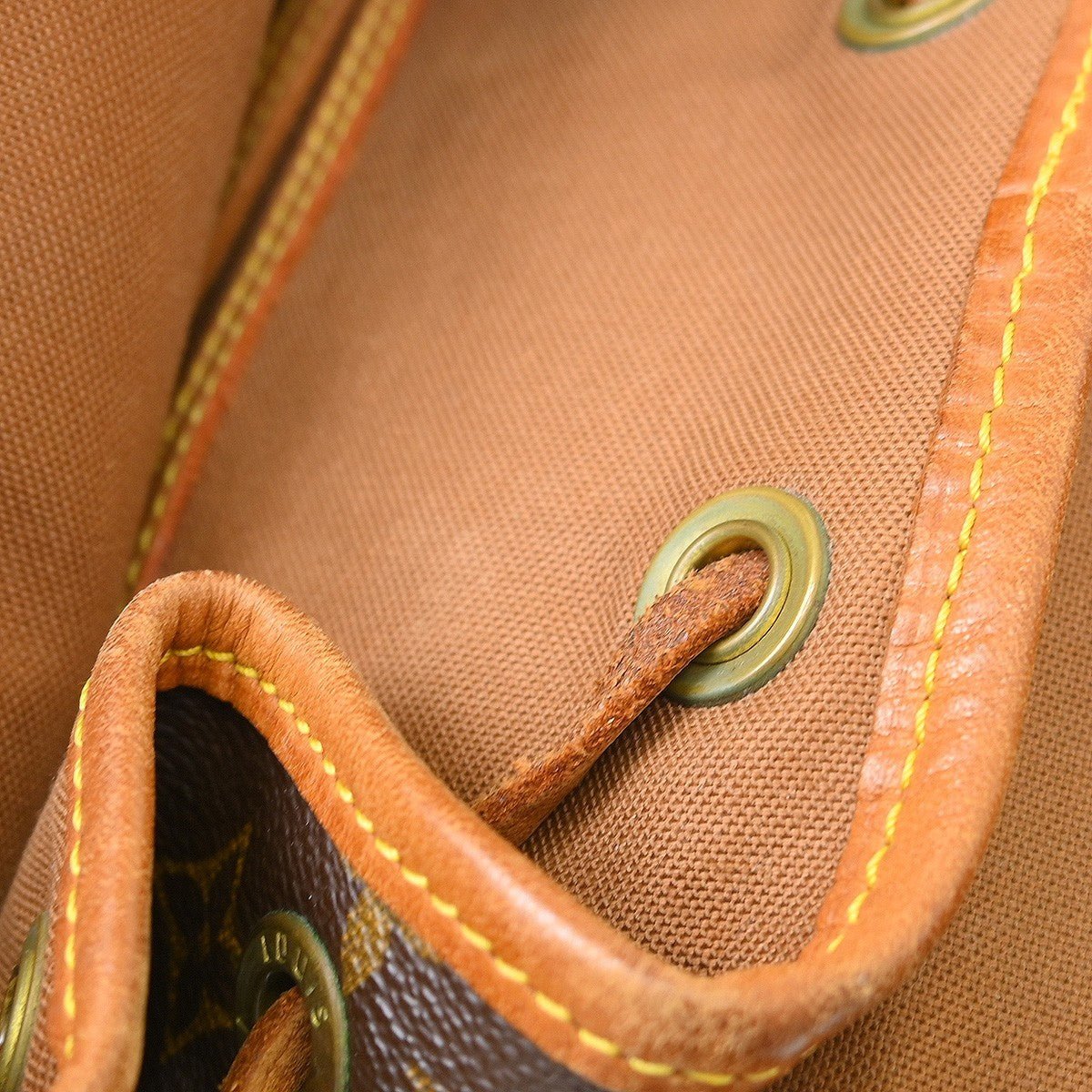 Louis Vuitton Vintage Montsouris Monogram Canvas, Brown, Canvas, Backpack