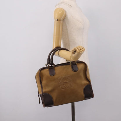Loewe Amazona Suede, Beige, Suede, Handbag