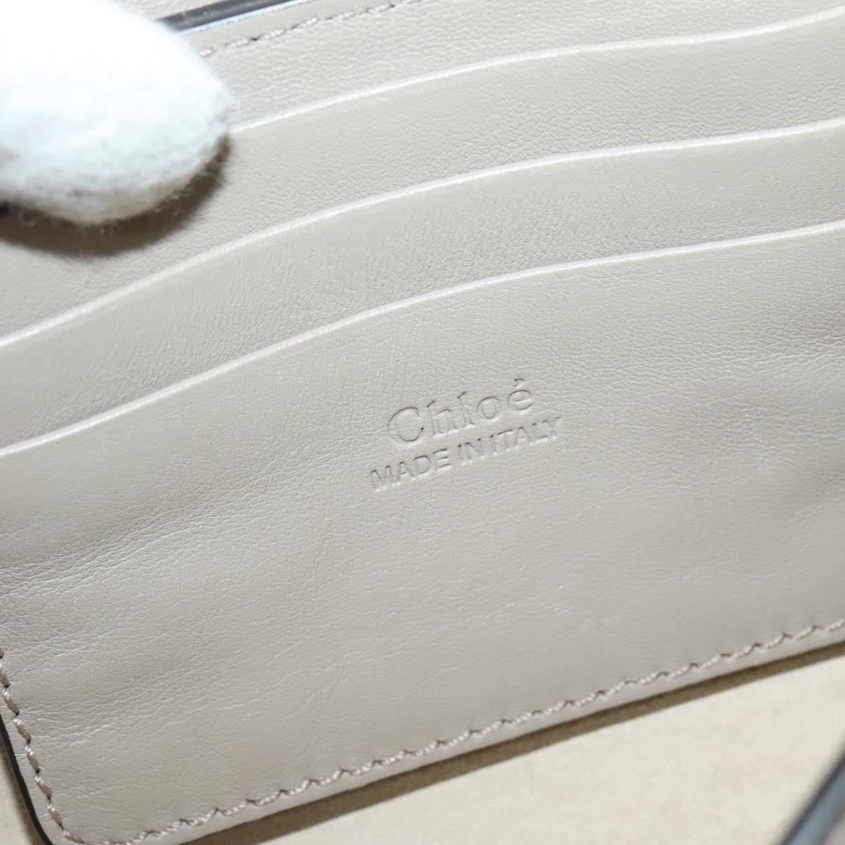 Chloe Faye Leather and Suede, Beige, Leather, Shoulder Bag
