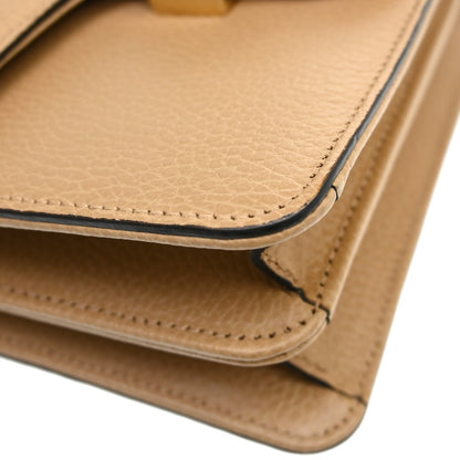 Gucci Interlocking Leather, Beige, Leather, Shoulder Bag