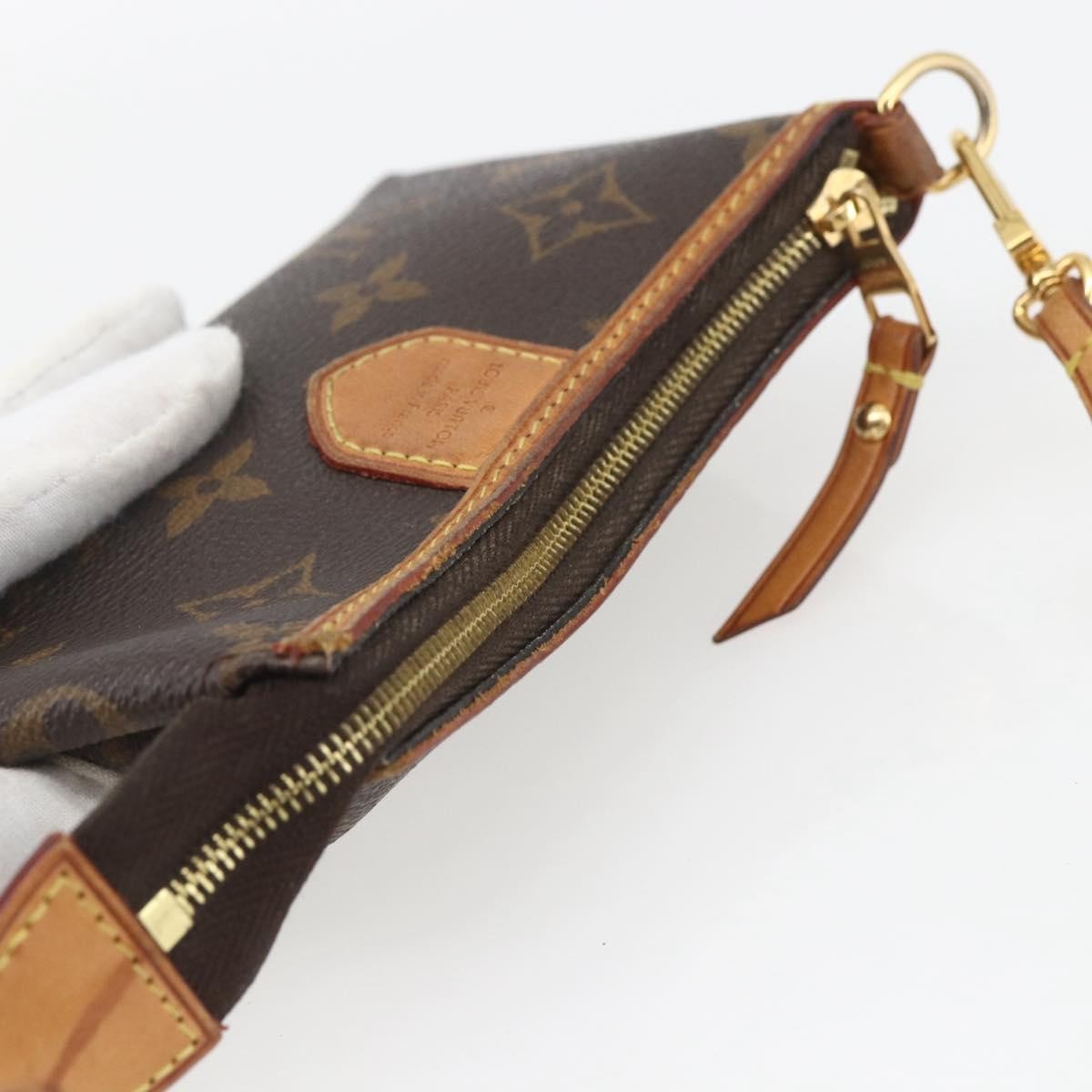Louis Vuitton Delightful Pochette Monogram Canvas, Brown, Canvas, Clutch