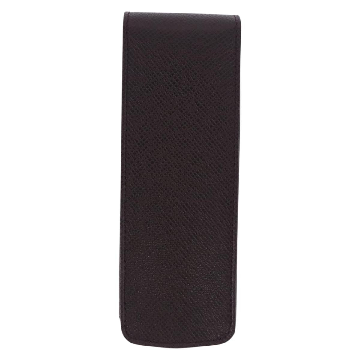 Louis Vuitton Etui à stylo Leather, Brown, Leather, Clutch