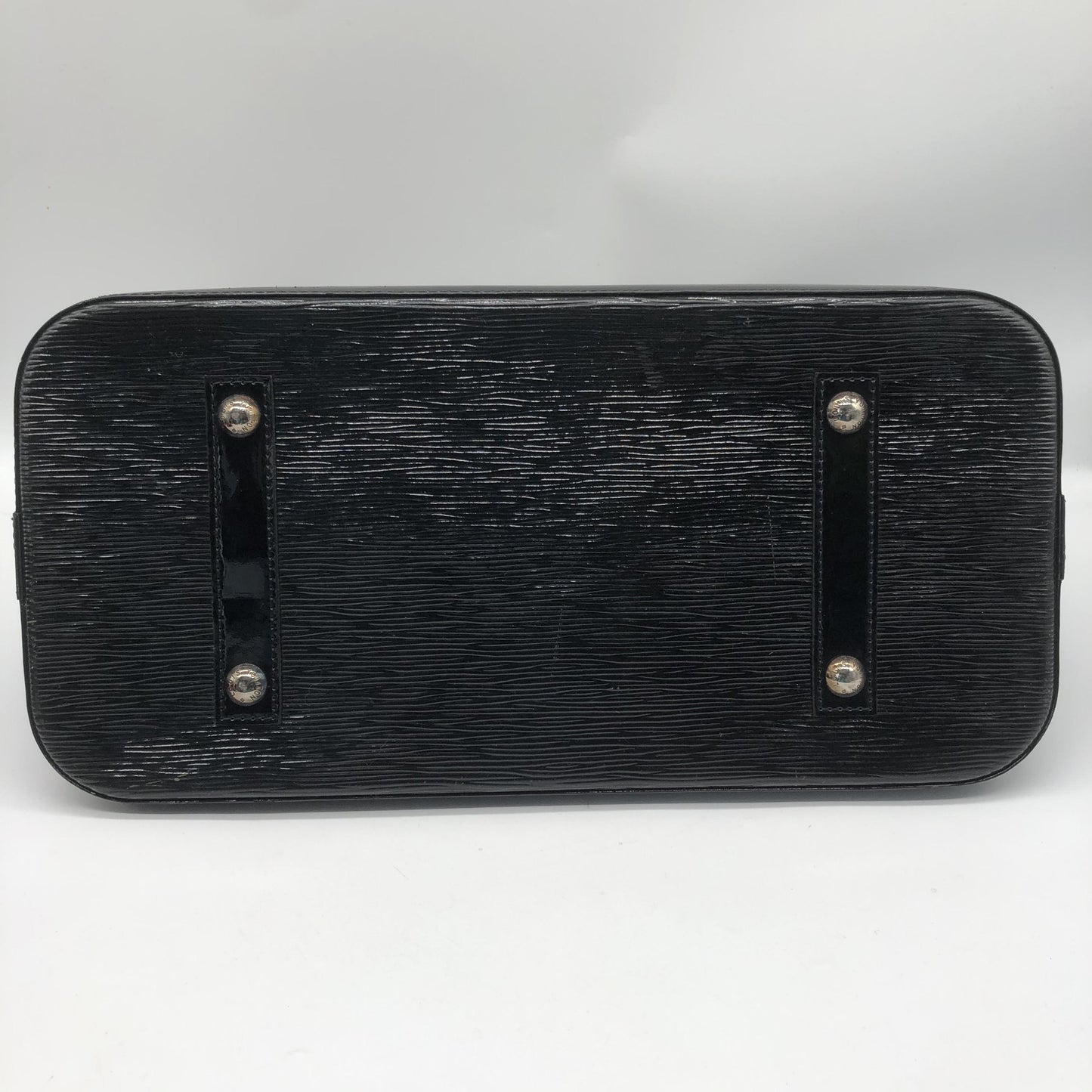 Louis Vuitton Alma Epi, Black, Leather, Handbag