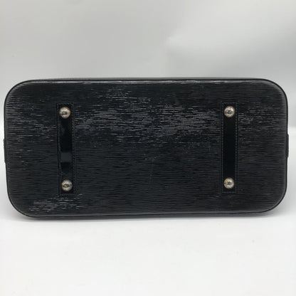 Louis Vuitton Alma Epi, Black, Leather, Handbag