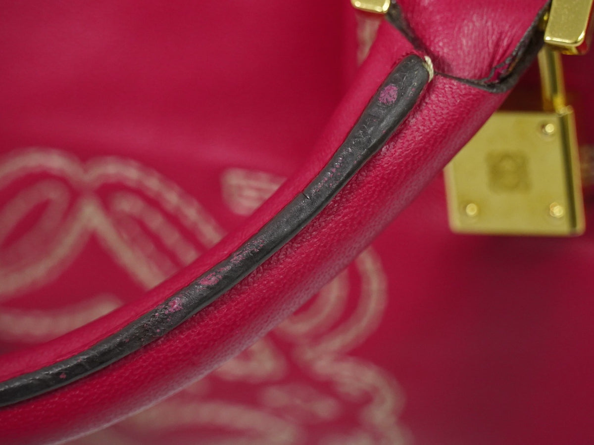 Loewe Amazona Leather, Pink, Leather, Handbag