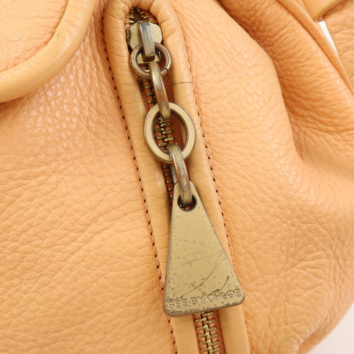 Chloe shoulder bag Leather, Orange, Leather, Shoulder Bag