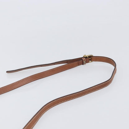 Celine Vintage Macadam Canvas and Leather, Brown, Canvas, Shoulder Bag