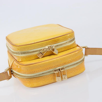 Louis Vuitton Wooster Monogram Vernis, Yellow, Patent Leather, Handbag