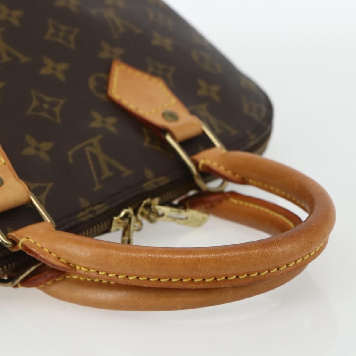 Louis Vuitton Alma Handbag Monogram Canvas, BROWN, CANVAS, Handbag