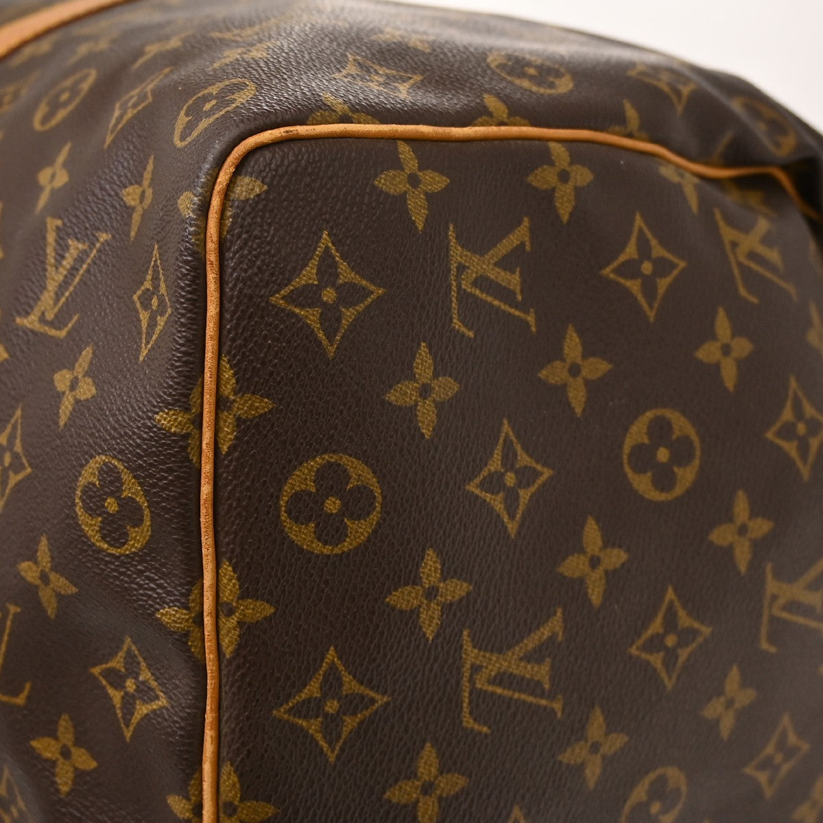 Louis Vuitton Keepall Canvas, Brown, Canvas, Travel Bag