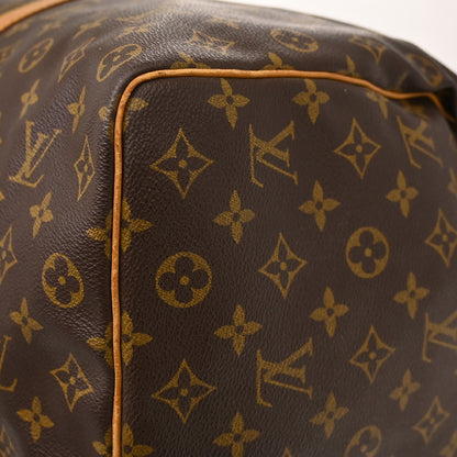 Louis Vuitton Keepall Canvas, Brown, Canvas, Travel Bag