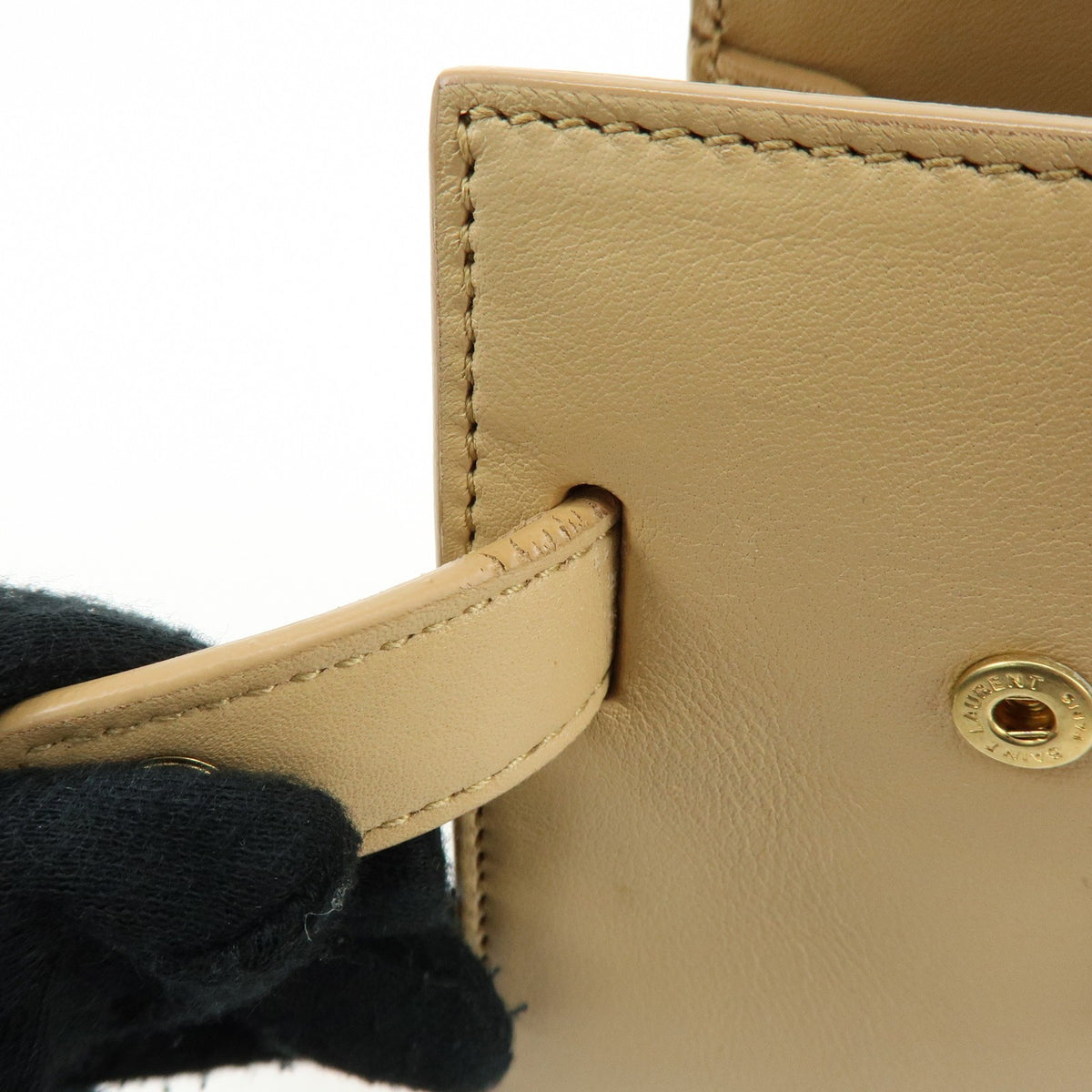 Saint Laurent Sac de Jour Leather, Beige, Leather, Handbag