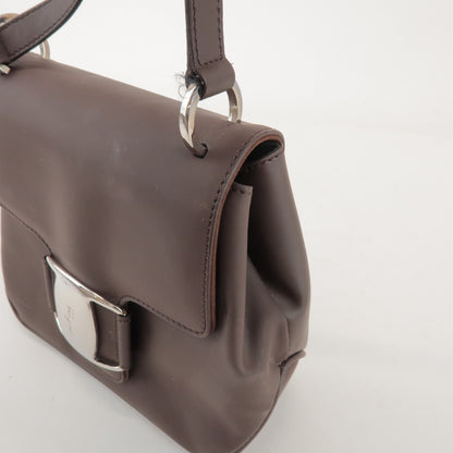 Salvatore Ferragamo Vara Leather, Brown, Leather, Tote Bag