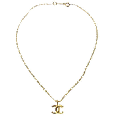 Chanel CC Pendant Metal, Gold, Gold Plated, Necklace