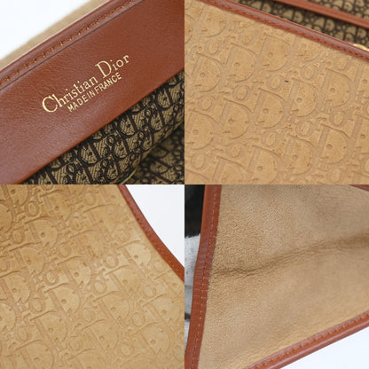 Christian Dior Trotter shoulder bag Leather, Beige, Suede, Shoulder Bag