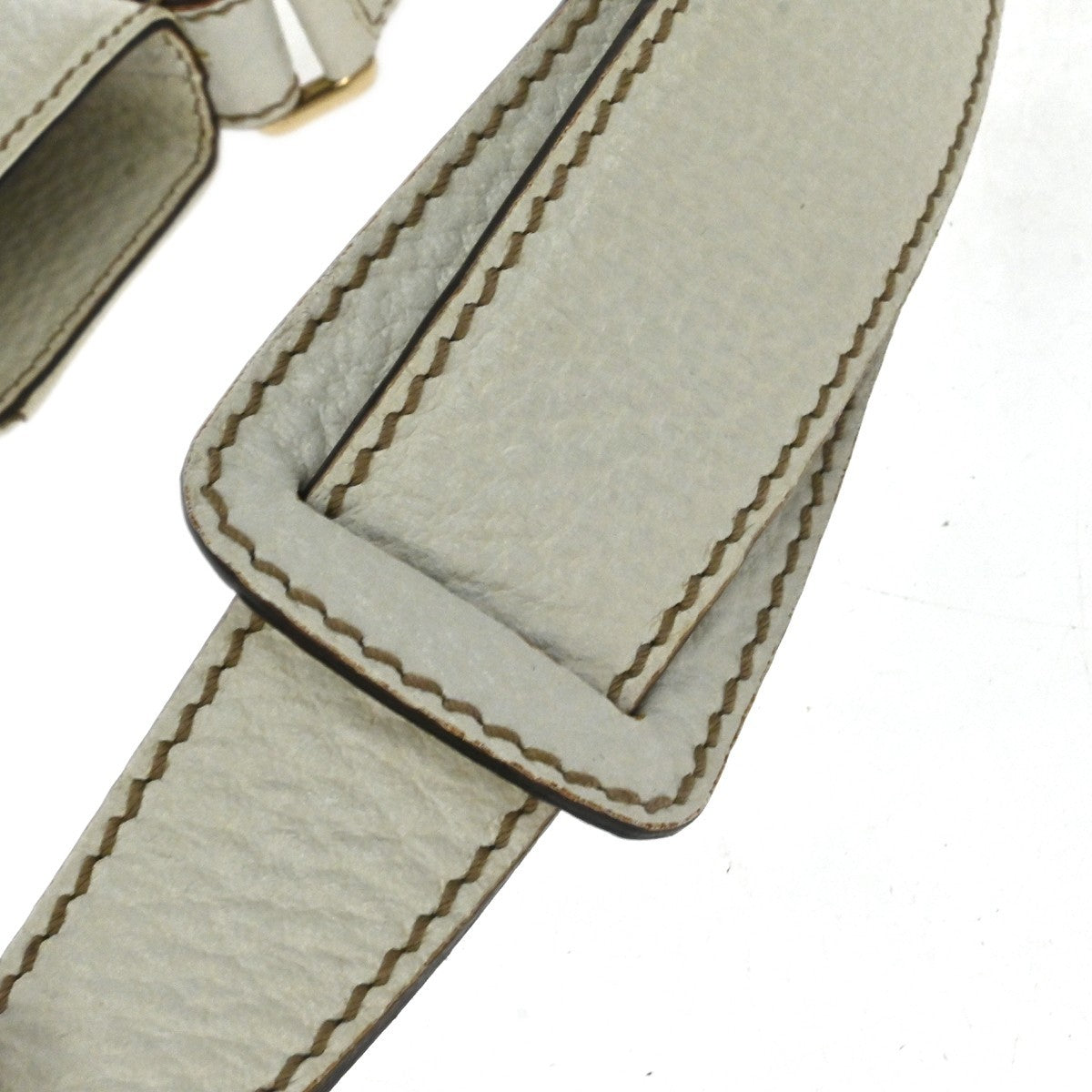 Gucci 1955 Horsebit Leather, White, Canvas, Shoulder Bag