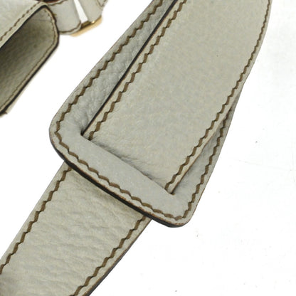 Gucci 1955 Horsebit Leather, White, Canvas, Shoulder Bag