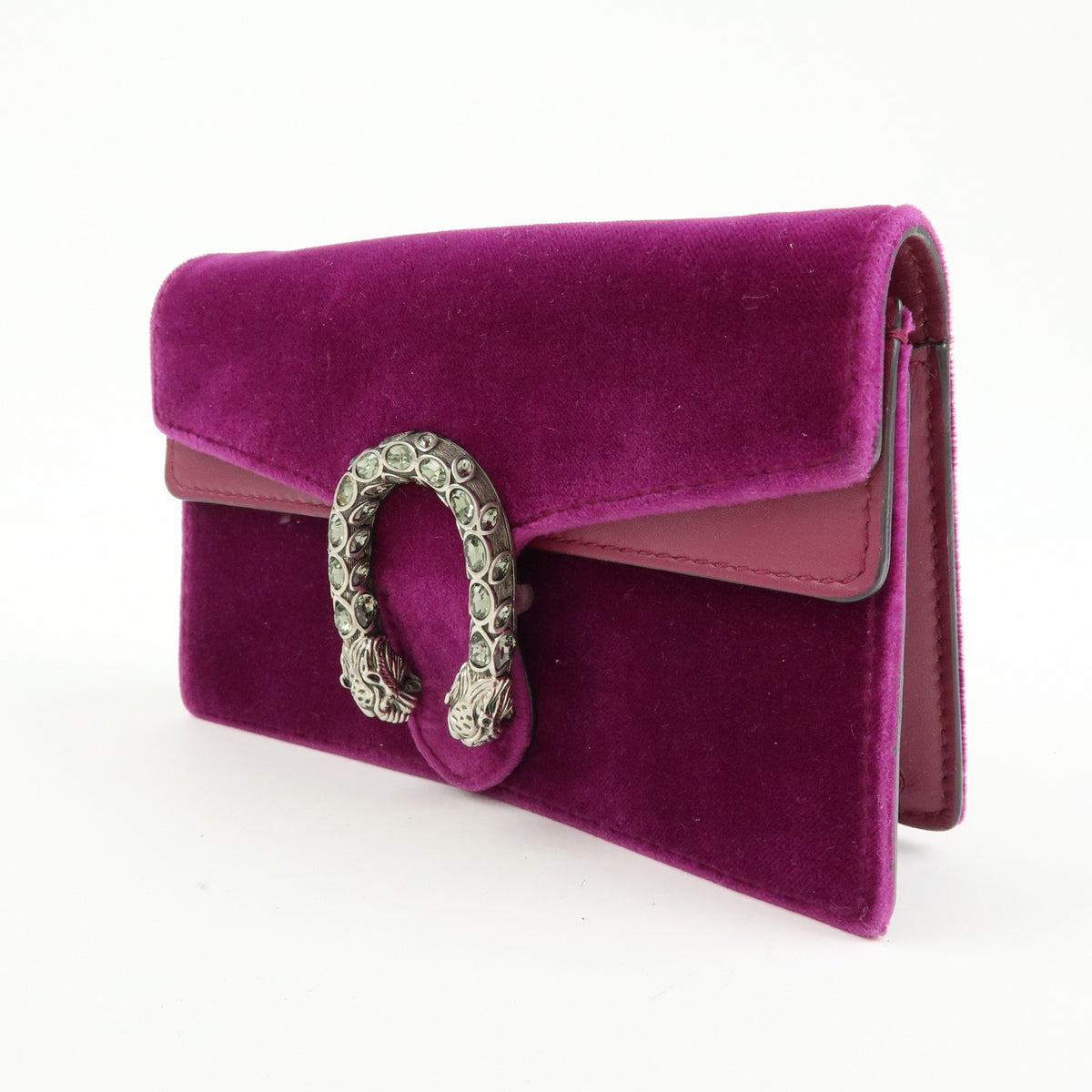 Gucci Dionysus Velvet, Purple, Velvet, Handbag