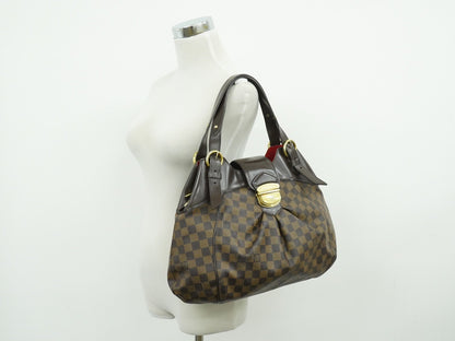 Louis Vuitton Sistina Damier Ebene, Brown, Canvas, Shoulder Bag