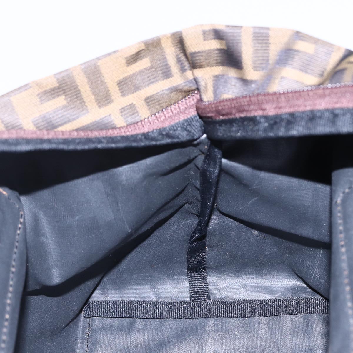 Fendi Vintage Zucca Handbag Zucca, BLACK, CANVAS, Handbag