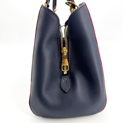 Louis Vuitton Montaigne Monogram Empreinte Leather, Navy, Leather, Handbag