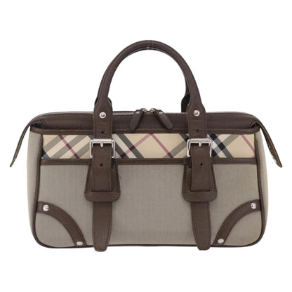 Burberry Nova Check Canvas, Brown, Canvas, Handbag