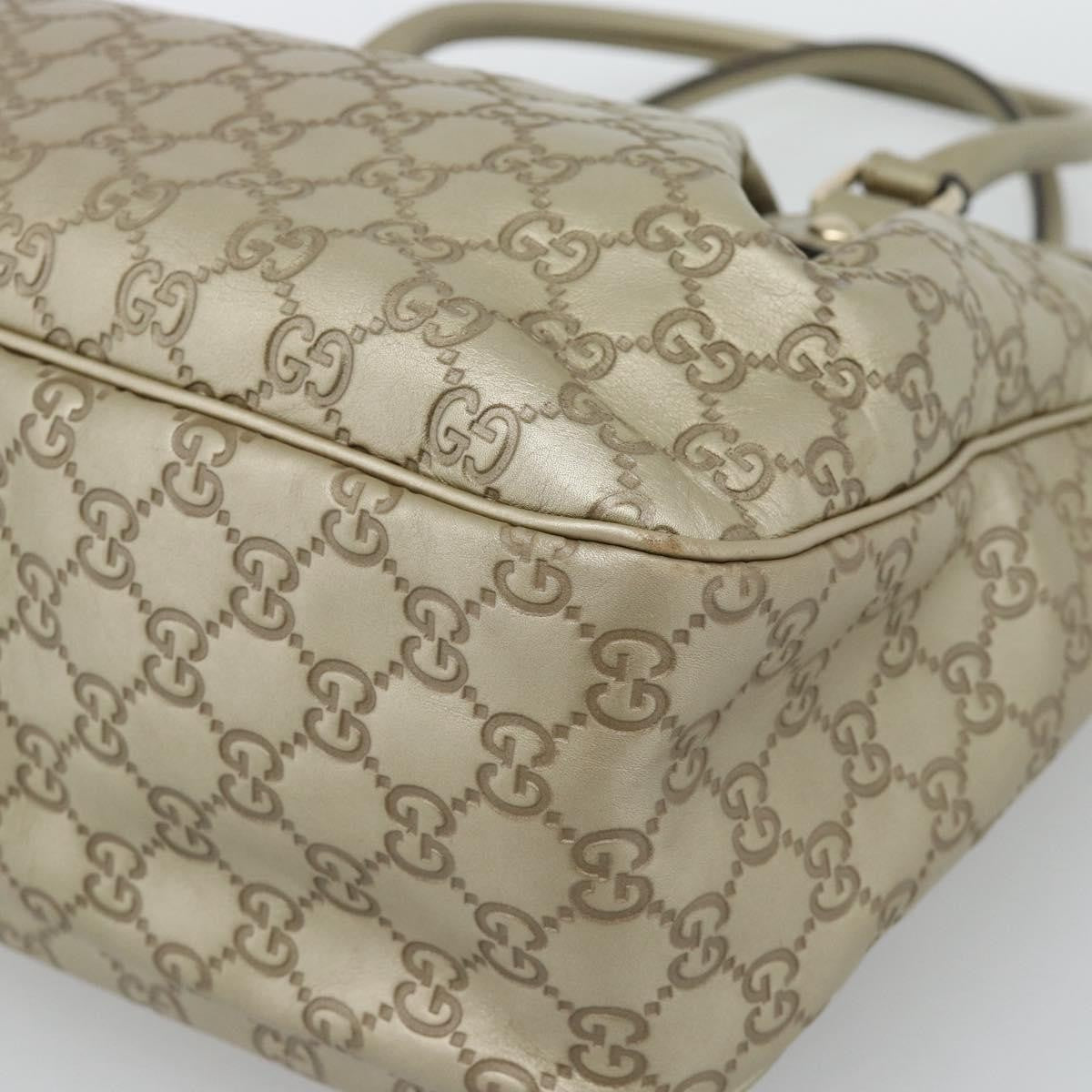 Gucci Sukey Top Handle Guccissima Leather, Gold, Leather, Tote Bag