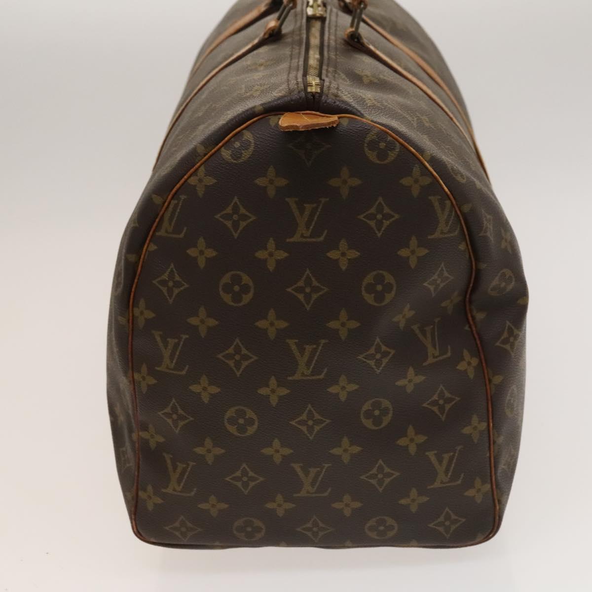 Louis Vuitton Keepall Bag Monogram Canvas, BROWN, CANVAS, Travel bag