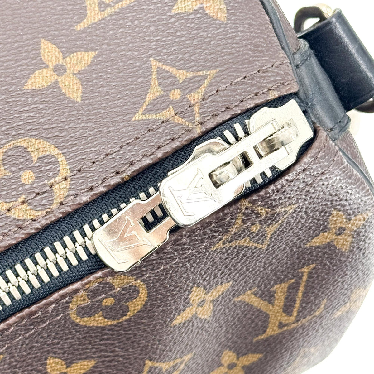 Louis Vuitton Keepall Bandouliere Macassar Monogram Canvas, Brown, Canvas, Travel Bag