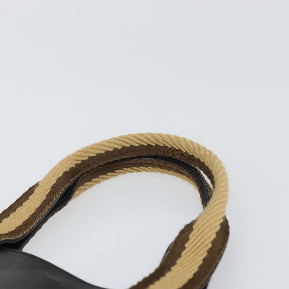 Gucci Vintage Web Tote Leather, Black, Leather, Tote Bag