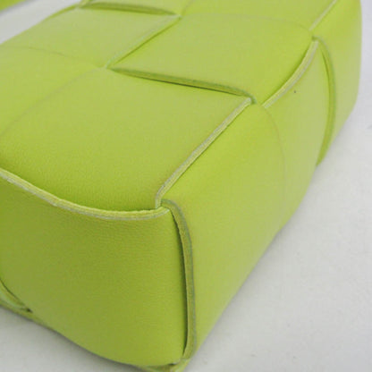 Bottega Veneta Cassette Maxi Intrecciato Leather, Green, Leather, Clutch
