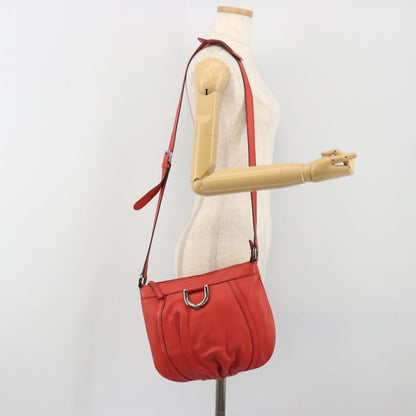 Gucci Abbey Leather, Red, Leather, Shoulder Bag