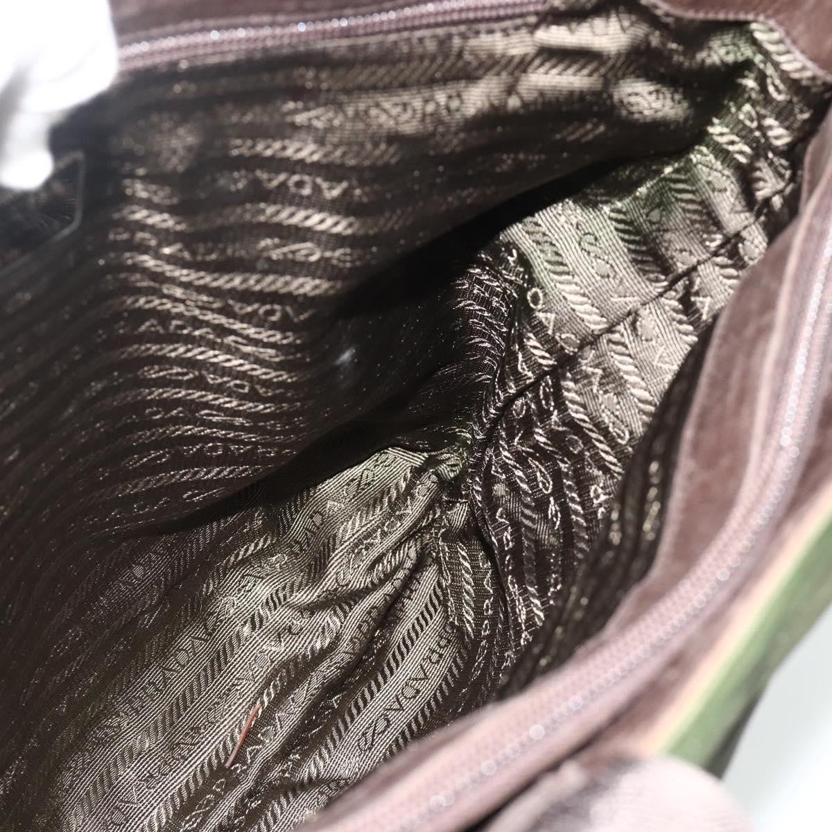 Prada Zip Tote Tessuto, Khaki, Nylon, Tote Bag