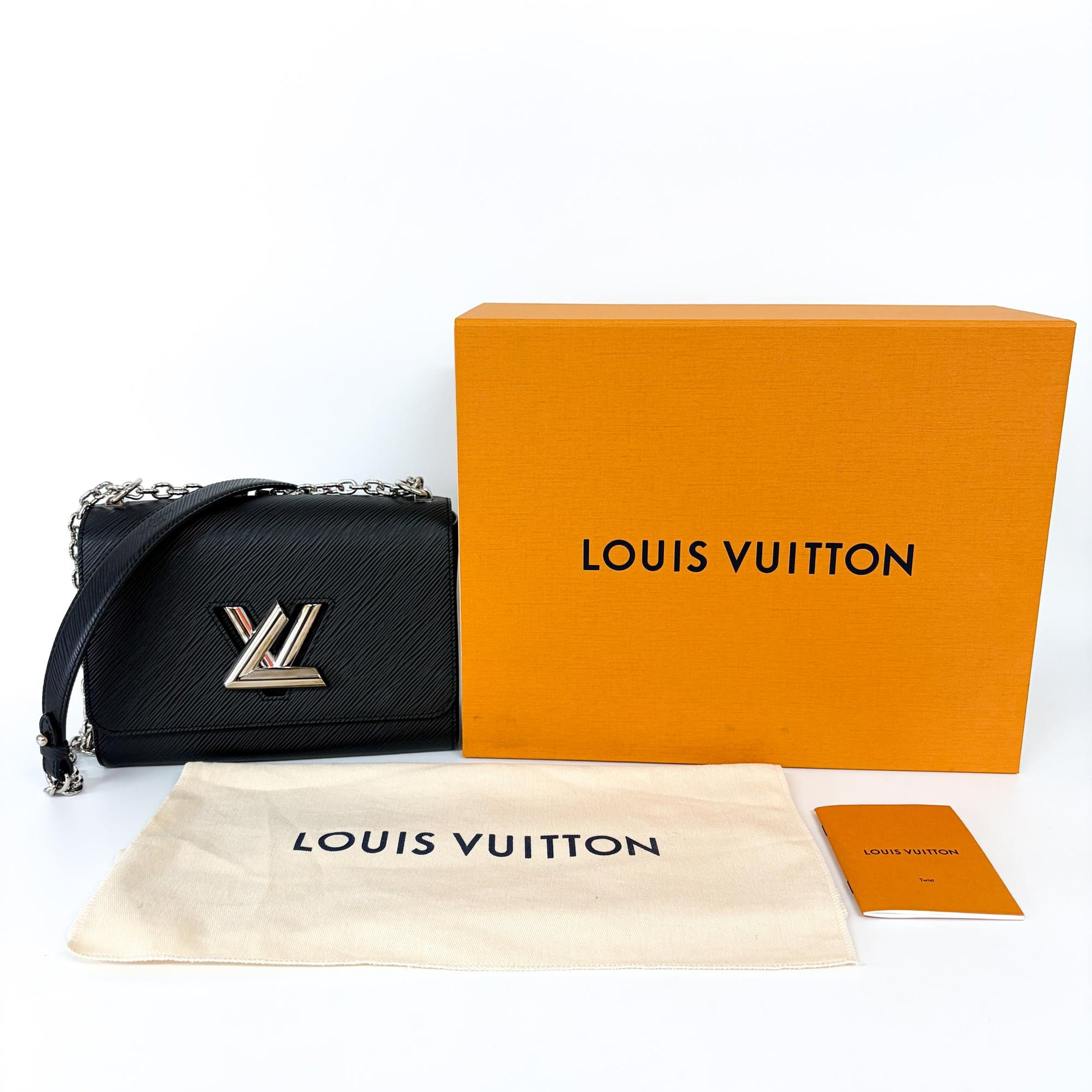 Louis Vuitton Twist Epi Leather, Black, Leather, Handbag