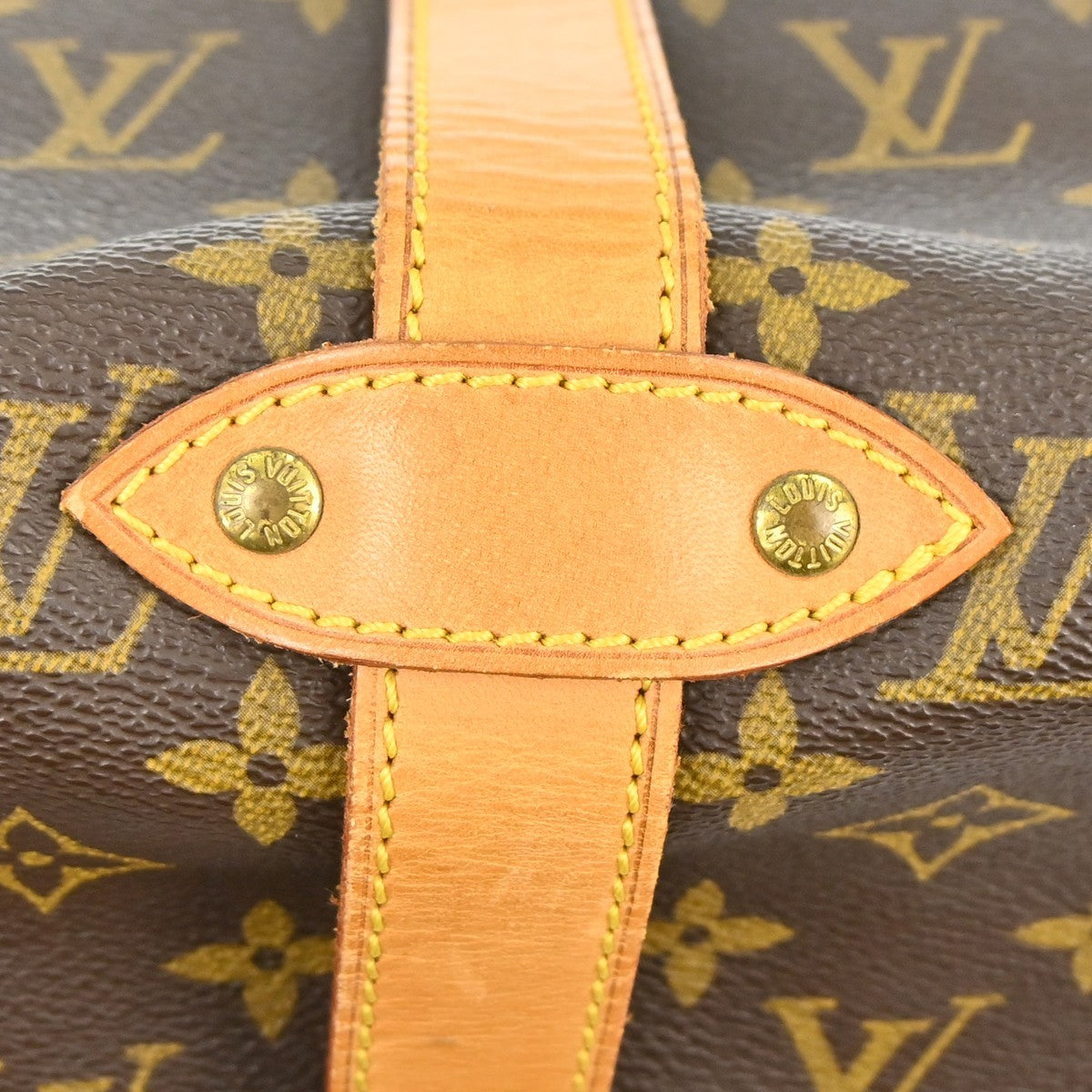 Louis Vuitton Saumur Monogram, Brown, Canvas, Shoulder Bag