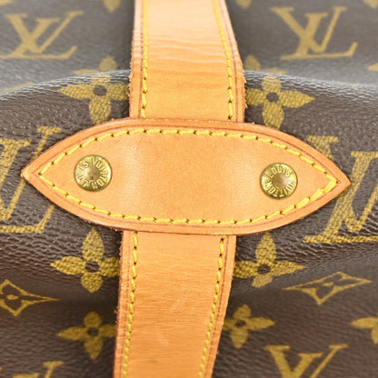 Louis Vuitton Saumur Monogram, Brown, Canvas, Shoulder Bag